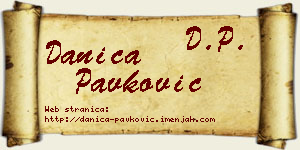 Danica Pavković vizit kartica
